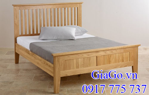 giường ngũ làm từ gỗ sồi mỹ (gỗ oak usa) nhập khẩu
