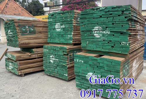 Gỗ teak nhập khẩu xẻ thanh