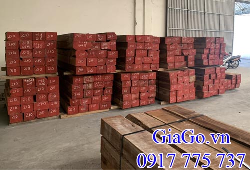 Gỗ Teak xẻ hộp nhập khẩu tại kho gỗ Phương Nam