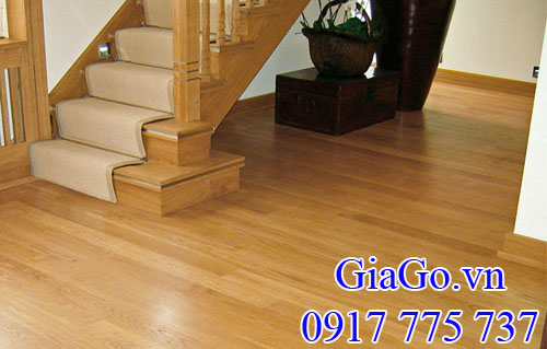 gỗ oak trắng làm sàn nhà