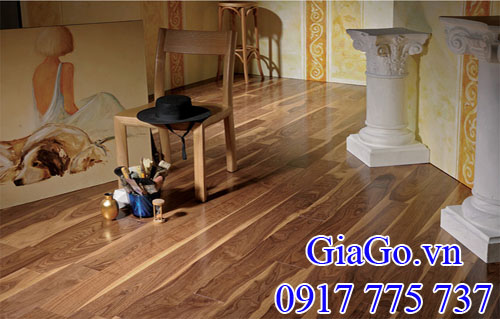 gỗ óc chó (gỗ walnut) làm phòng khách theo kiểu truyền thống