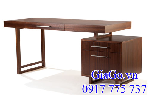 gỗ óc chó (walnut) làm bàn văn phòng