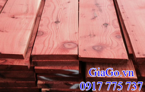 gỗ thông đỏ (gỗ red pine) nhập khẩu