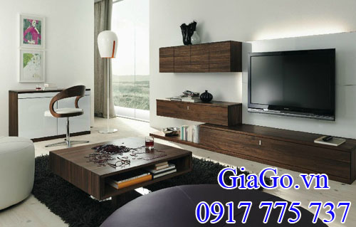 làm phòng khách đẹp sang từ gỗ óc chó (walnut) Mỹ nhập khẩu