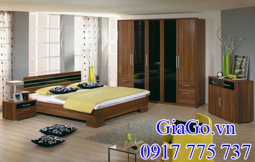 nội thất gỗ óc chó (gỗ walnut) Mỹ làm giường ngũ