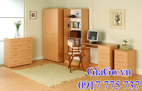 phòng làm việc bằng gỗ dẻ gai (gỗ beech)